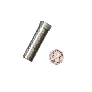 90% Silver Mercury Dimes Roll (50 pcs.): 90% Silver Mercury Dimes Roll (50 pcs.) **|**|** 90% Silver Mercury Dimes Roll (50 pcs.) #13534v2
