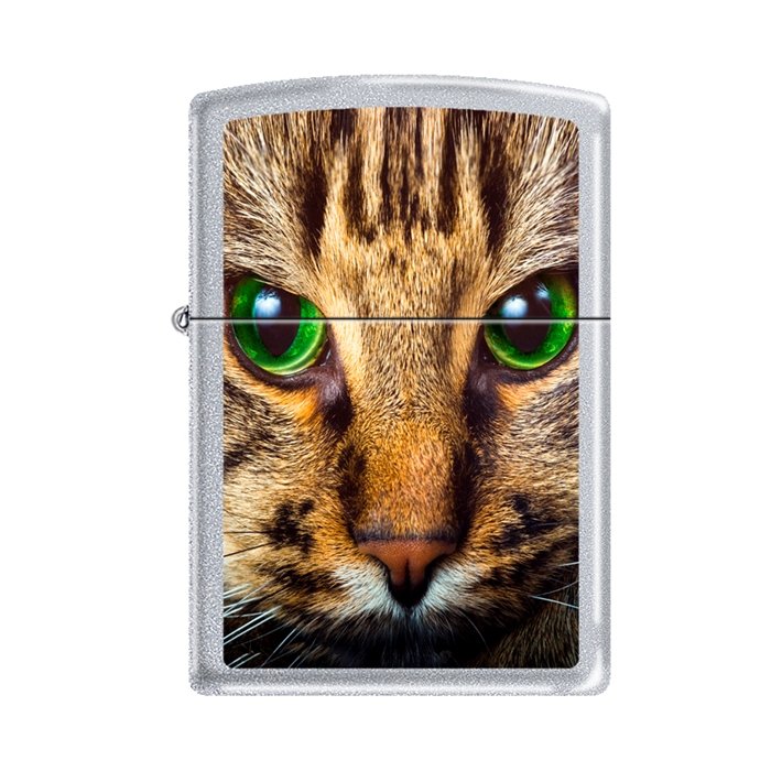 GENUINE ZIPPO TABBY CAT LIGHTER: GENUINE ZIPPO TABBY CAT LIGHTER **|**|** GENUINE ZIPPO TABBY CAT LIGHTER MADE IN U.S.A #14020v2