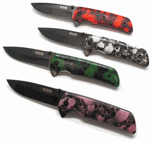 Biohazard Zombie 4 Pc Spring Assist Knife Set: Biohazard Zombie 4 Pc Spring Assist Knife Set **|**|** Biohazard Zombie 4 Pc Spring Assist Knife Set #13969v2