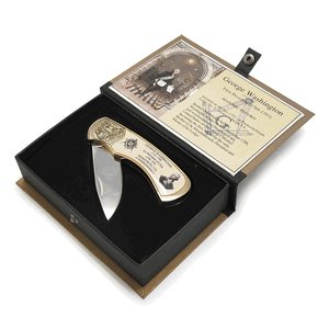 Masonic George Washington Knife: Masonic George Washington Knife **|**|** Masonic George Washington Knife #13230v2