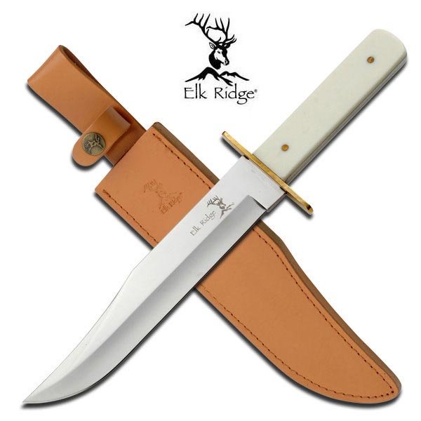 ELK RIDGE 14.2" FIXED BLADE BOWIE KNIFE: ELK RIDGE 14.2" FIXED BLADE BOWIE KNIFE **|**|** ELK RIDGE 14.2" FIXED BLADE BOWIE KNIFE #20165v2