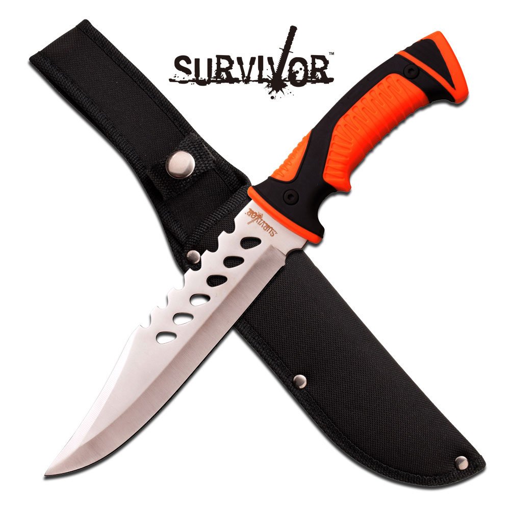 12.75" FULL TANG STAINLESS STEEL FIXED BLADE KNIFE: 12.75" FULL TANG STAINLESS STEEL FIXED BLADE KNIFE **|**|** 12.75" FULL TANG STAINLESS STEEL FIXED BLADE KNIFE #48496v2