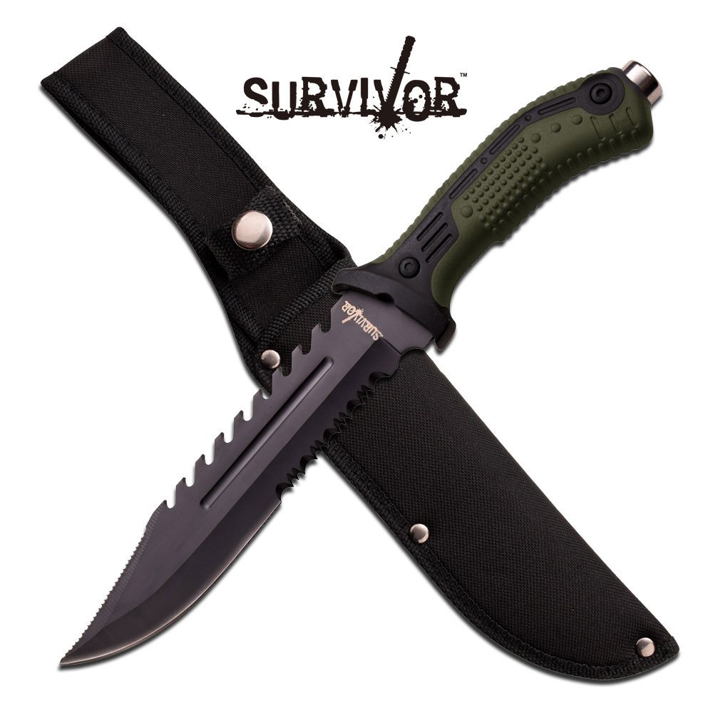 12.75" FULL TANG STAINLESS STEEL FIXED BLADE KNIFE: 12.75" FULL TANG STAINLESS STEEL FIXED BLADE KNIFE **|**|** 12.75" FULL TANG STAINLESS STEEL FIXED BLADE KNIFE #48498v2