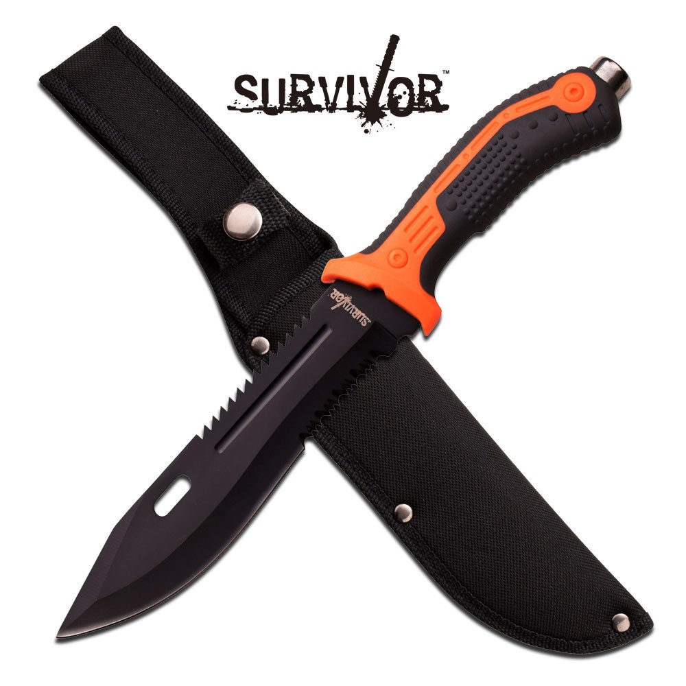 12.75" FULL TANG STAINLESS STEEL FIXED BLADE KNIFE: 12.75" FULL TANG STAINLESS STEEL FIXED BLADE KNIFE **|**|** 12.75" FULL TANG STAINLESS STEEL FIXED BLADE KNIFE #48494v2