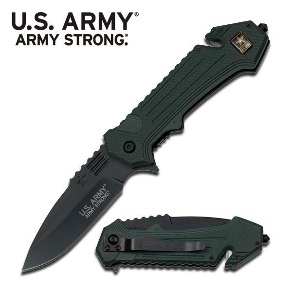 OFFICIALLY LICENSED U.S. ARMY SPRING ASSISTED TACTICAL: OFFICIALLY LICENSED U.S. ARMY SPRING ASSISTED TACTICAL **|**|** OFFICIALLY LICENSED U.S. ARMY SPRING ASSISTED TACTICAL KNIFE #20033v2