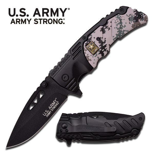 OFFICIALLY LICENSED U.S. ARMY SPRING ASSISTED KNIFE: OFFICIALLY LICENSED U.S. ARMY SPRING ASSISTED KNIFE **|**|** OFFICIALLY LICENSED U.S. ARMY SPRING ASSISTED KNIFE #20063v2