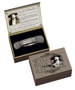 WILD WEST WILD BILL HICKOK FOLDING DISPLAY KNIFE SET: WILD WEST WILD BILL HICKOK FOLDING DISPLAY KNIFE SET **|**|** WILD WEST WILD BILL HICKOK FOLDING DISPLAY KNIFE SET #44351v2