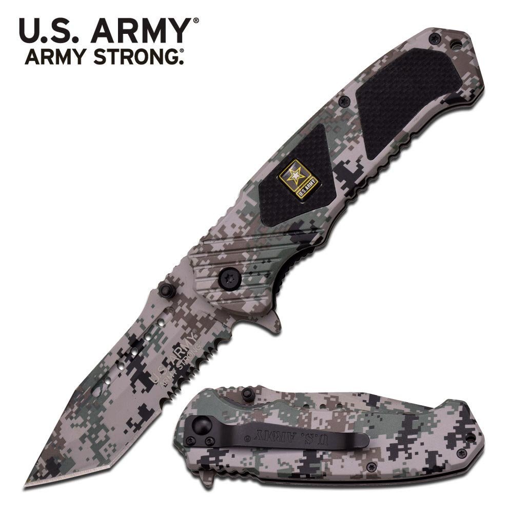 OFFICIALLY LICENSED U.S. ARMY SPRING ASSISTED KNIFE: OFFICIALLY LICENSED U.S. ARMY SPRING ASSISTED KNIFE **|**|** OFFICIALLY LICENSED U.S. ARMY SPRING ASSISTED KNIFE #20068v2
