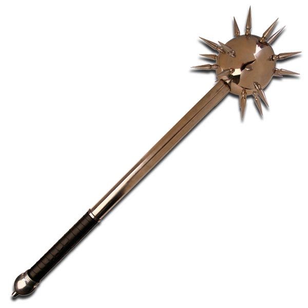 36" MEDEIVAL STYLE MACE W/BLACK HANDLE: 36" MEDEIVAL STYLE MACE W/BLACK HANDLE **|**|** 36" MEDEIVAL STYLE MACE W/BLACK HANDLE #18306v2