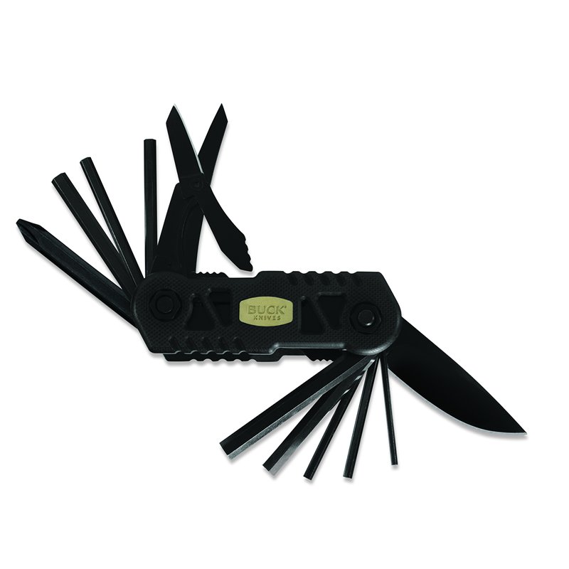 BUCK KNIVES Bow Tool: BUCK KNIVES Bow Tool **|**|** Designed to keep your bow ready when the shot needs to count. A multipurpose tool for the archer, the Bow Tool is packed with ten separate allen hex drivers, a Phillips s