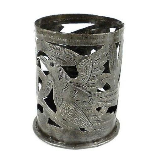 Metal Art Candle Holder - Bird Design - Croix des Bouqu: Metal Art Candle Holder - Bird Design - Croix des Bouqu **|**|** Handmade by Haitian artisans from recycled steel drums #HMDCAND-B-534046 #87094v2