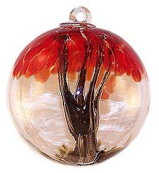 EUROPEAN HAND BLOWN 6" SPIRIT TREE GLASS WITCH BALL: EUROPEAN HAND BLOWN 6" SPIRIT TREE GLASS WITCH BALL **|**|** UNIQUELY HANDCRAFTED EACH WITCH BALL WILL HAVE SLIGHT DIFFERENCES FROM THE PREVIOUS ONE #39644v2