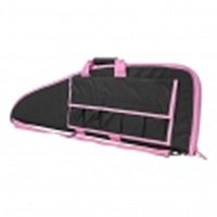 Vism By Ncstar Pink Trim Rifle Case 40: Vism By Ncstar Pink Trim Rifle Case 40 **|**|** soft Rifle/Shotgun Case gives you a great solution to storing, transporting weapon. Extra magazine pouch storage. Features: High Density Foam Inner Padd