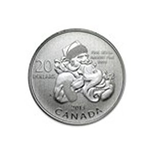 2013 Canada 1/4 oz Silver $20 Santa Claus (w/COA): 2013 Canada 1/4 oz Silver $20 Santa Claus (w/COA) **|**|** 2013 Canada 1/4 oz Silver $20 Santa Claus (w/COA) #48901v2