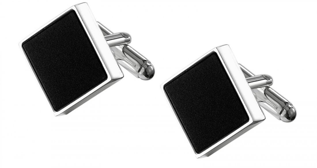 Visol Grove Black Matte Square Cufflinks: Visol Grove Black Matte Square Cufflinks **|**|** Visol Grove Black Matte Square Cufflinks #16836v2