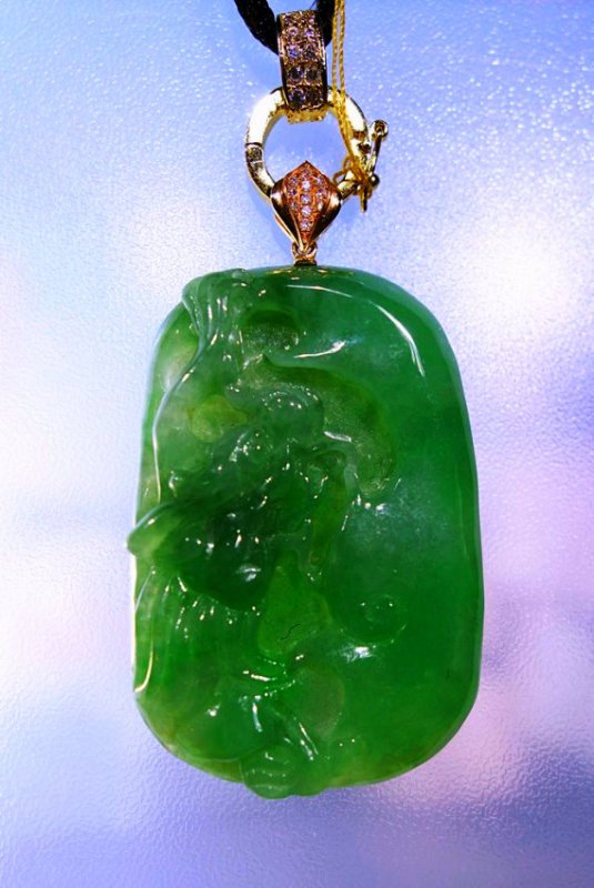 Natural Jadeite Pendant With GIA Certificate (1 of 3)