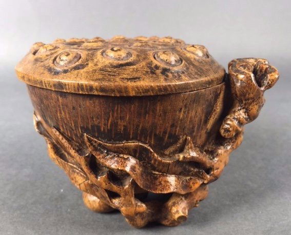 Chinese Bamboo Root Libation Cup (1 of 5)