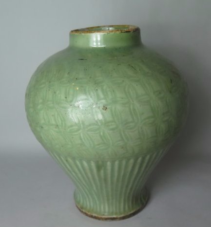 Christie's Celadon Glazed Vase,Ming Dynasty (1 of 4)