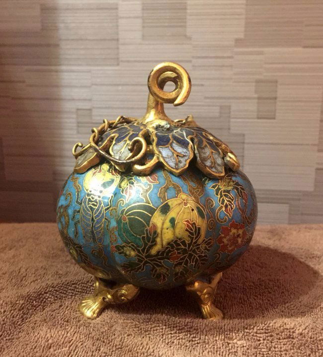 Fine Antique Chinese Cloissonne Washer Pot (1 of 5)