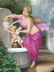 A Porcelain Plate Enamel Picture of a Lady and Baby, - 2