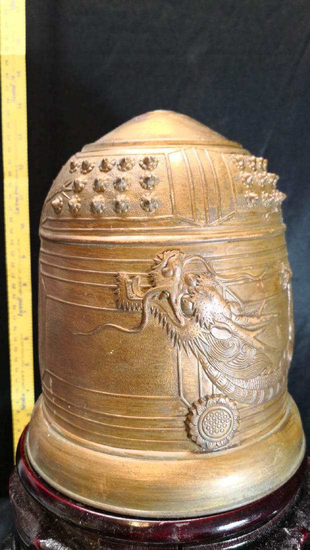 Antique Brush gold bronze bell (1 of 10)
