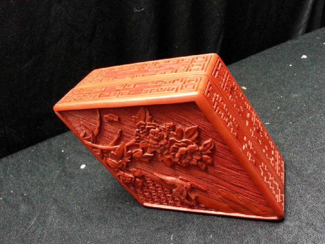 Chinese Cinnabar Lacquered box (1 of 4)