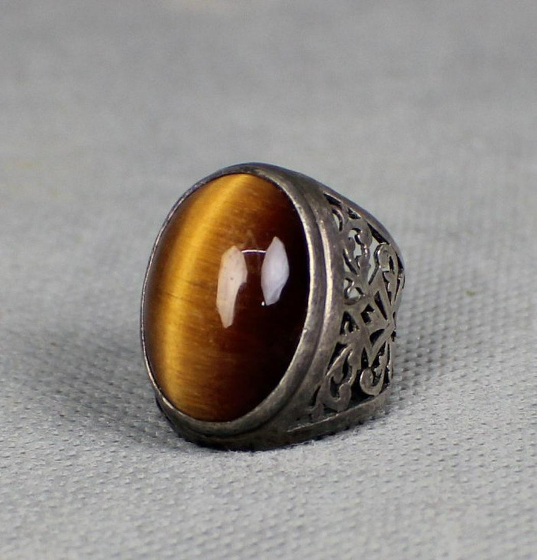 tiger eye Silver Ring (1 of 3)