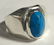 Mexico Sterling Silver And Turquoise Ring, Marked - 2