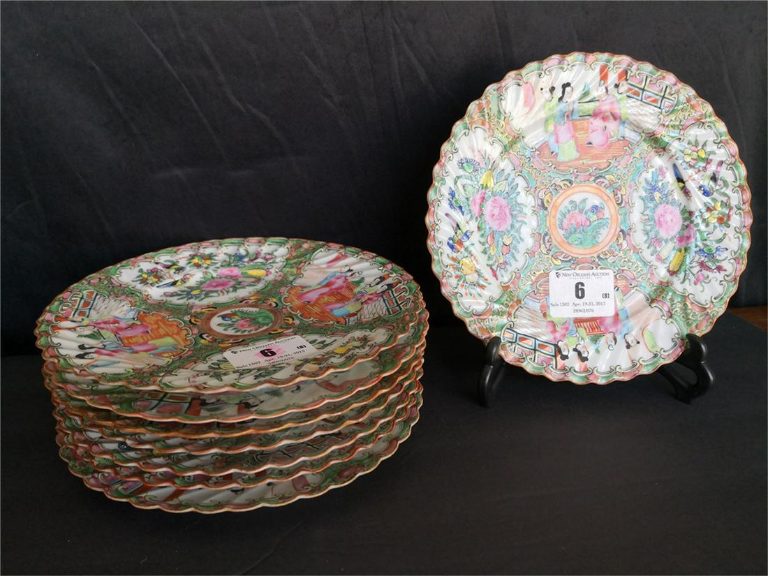 8 Chinese Export Rose Medallion DISH (1 of 4)
