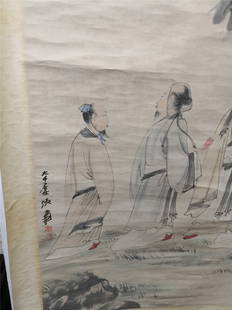 Zhang Daqian scroll painting: Zhang Daqian scroll painting