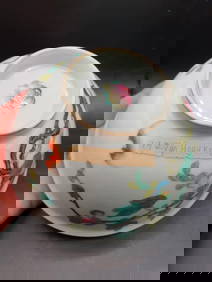 Qing Yongzheng pastel gourd bowl W15cm (1 of 7)