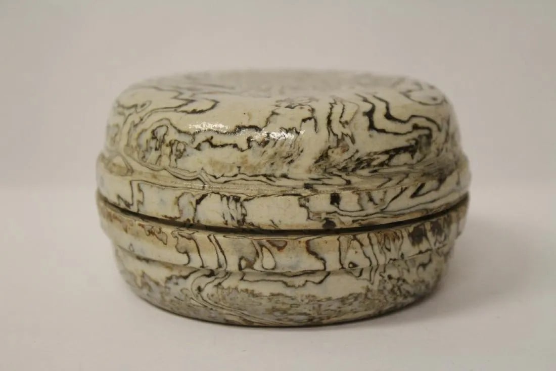 Two Boxes, An old man-made Marbled & W/B scenery drawing (1 of 12)