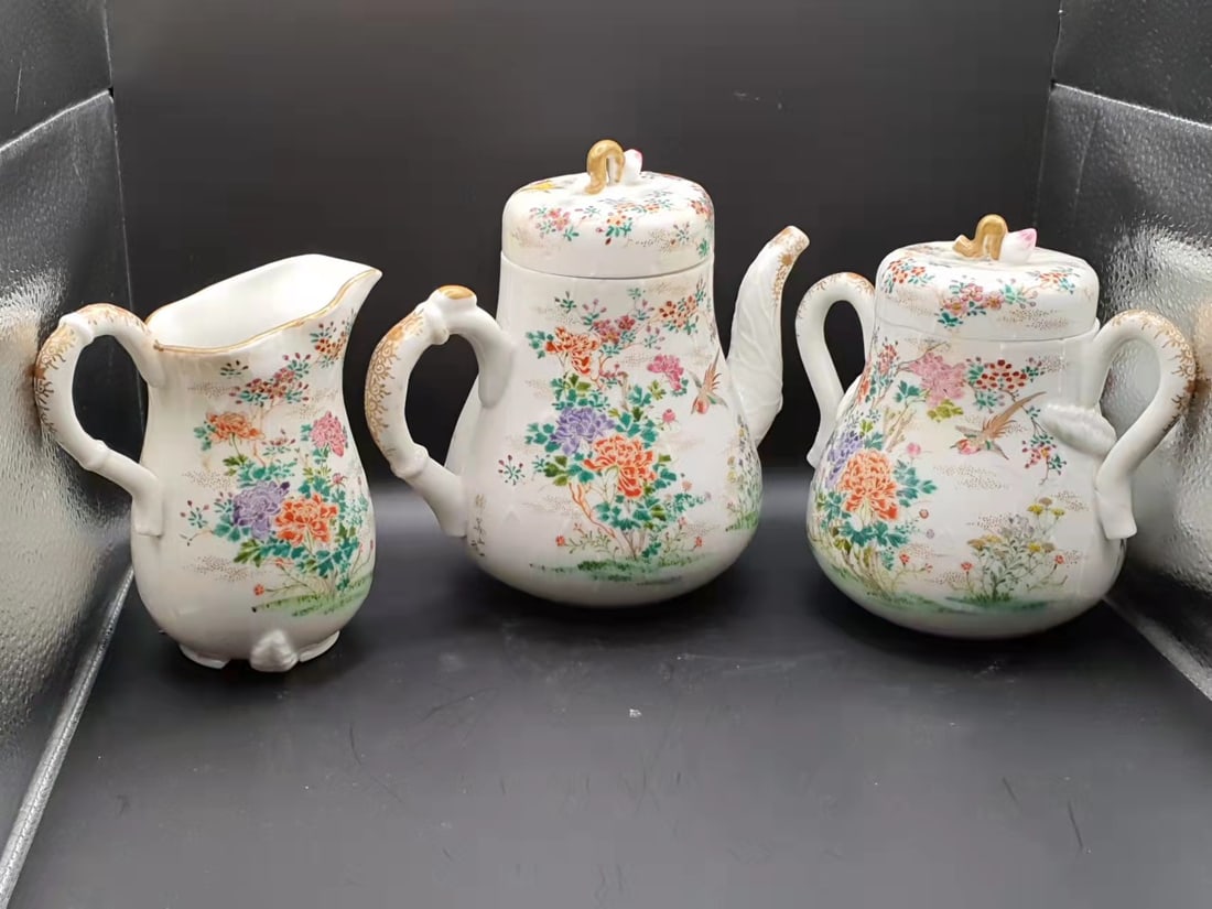 qing dynasty three-piece kettle set (1 of 14)