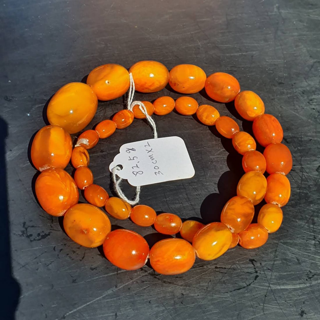 83g Nataral Baltic Amber necklace: 83.g Nataral Baltic Amber necklace