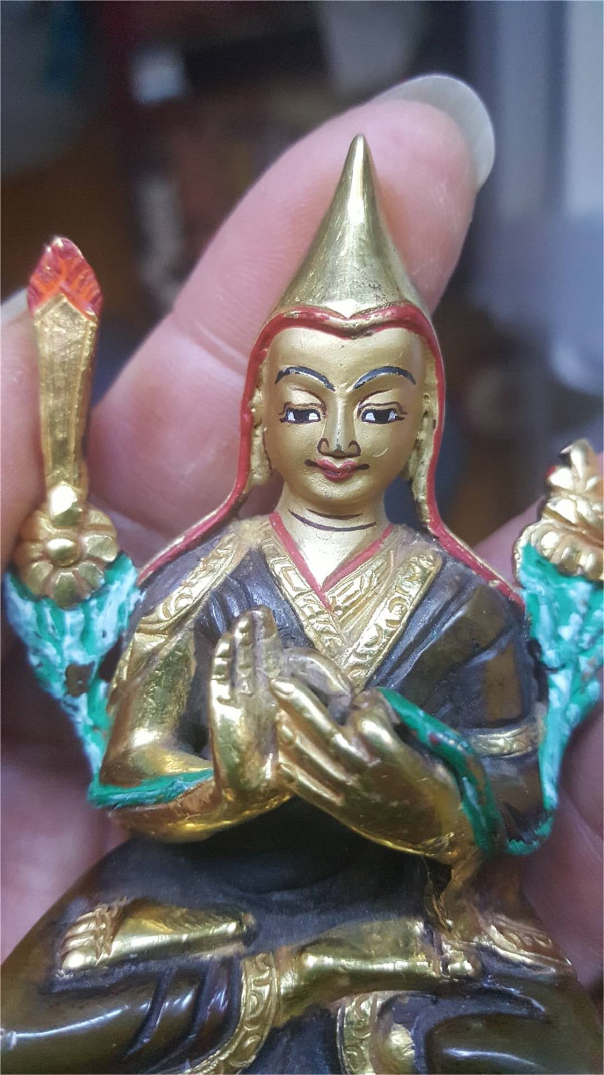 Copper Buddha statue - 2