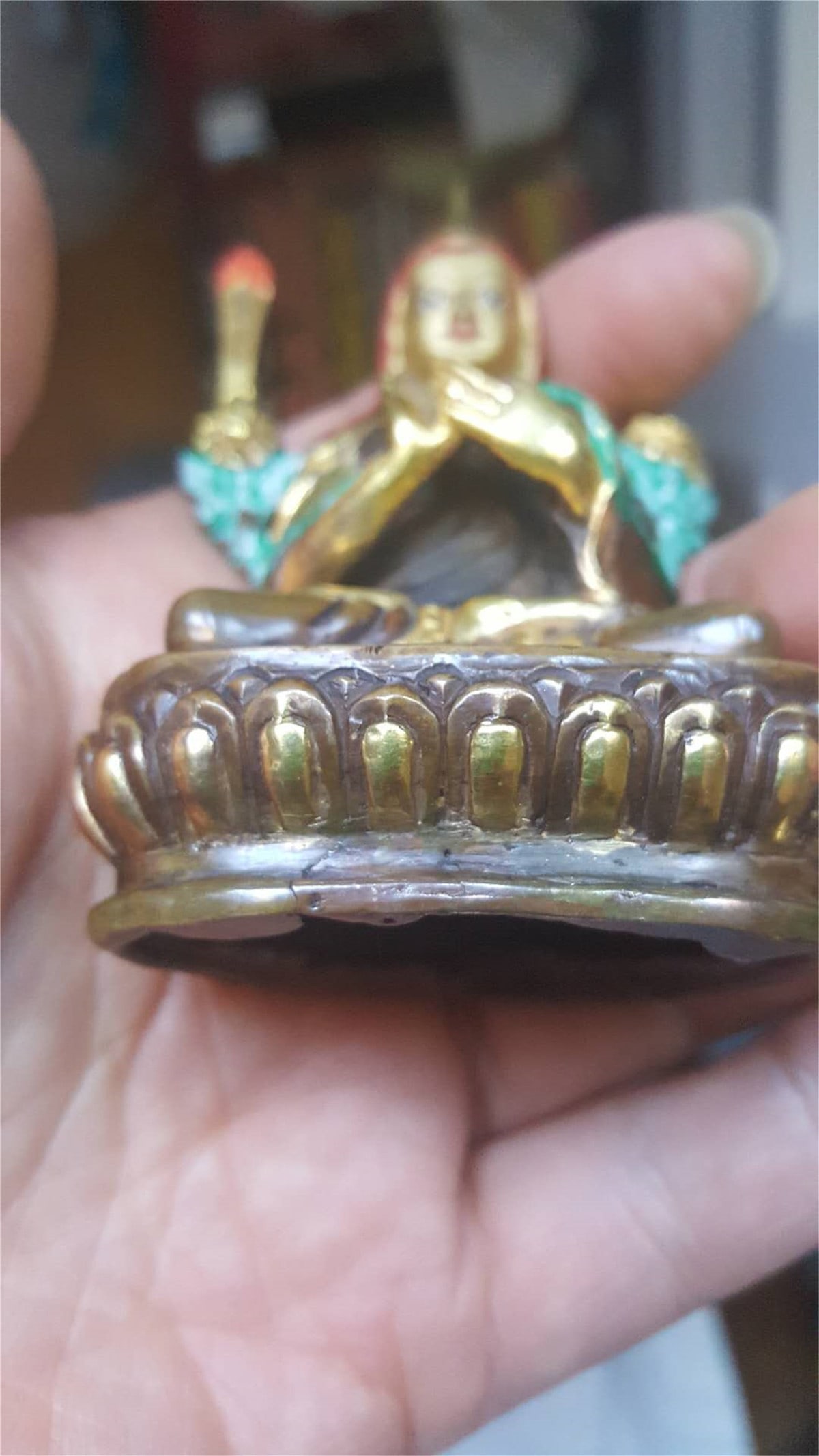 Copper Buddha statue - 3