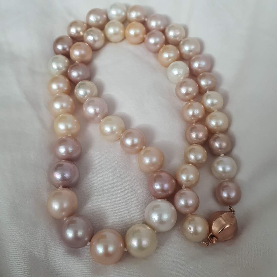 natural PINK pearl necklace 14mm-11mm L 600mm: natural PINK pearl necklace 14mm-11mm L 600mm