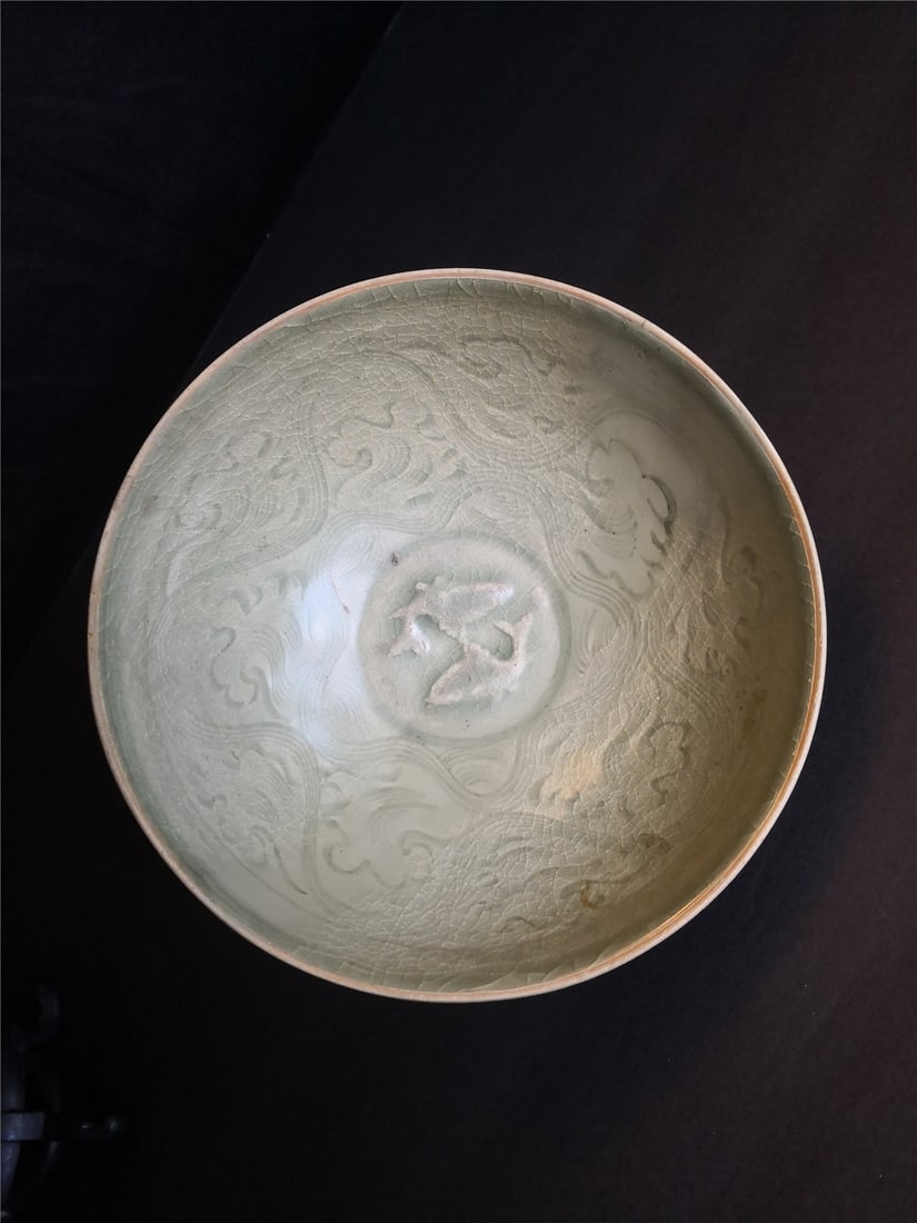 "Chinese LongQuan Glazed Celadon Bowl Size: d6 3/4"" H3""": Chinese LongQuan Glazed Celadon Bowl Size: d6 3/4"""" H3"""""""