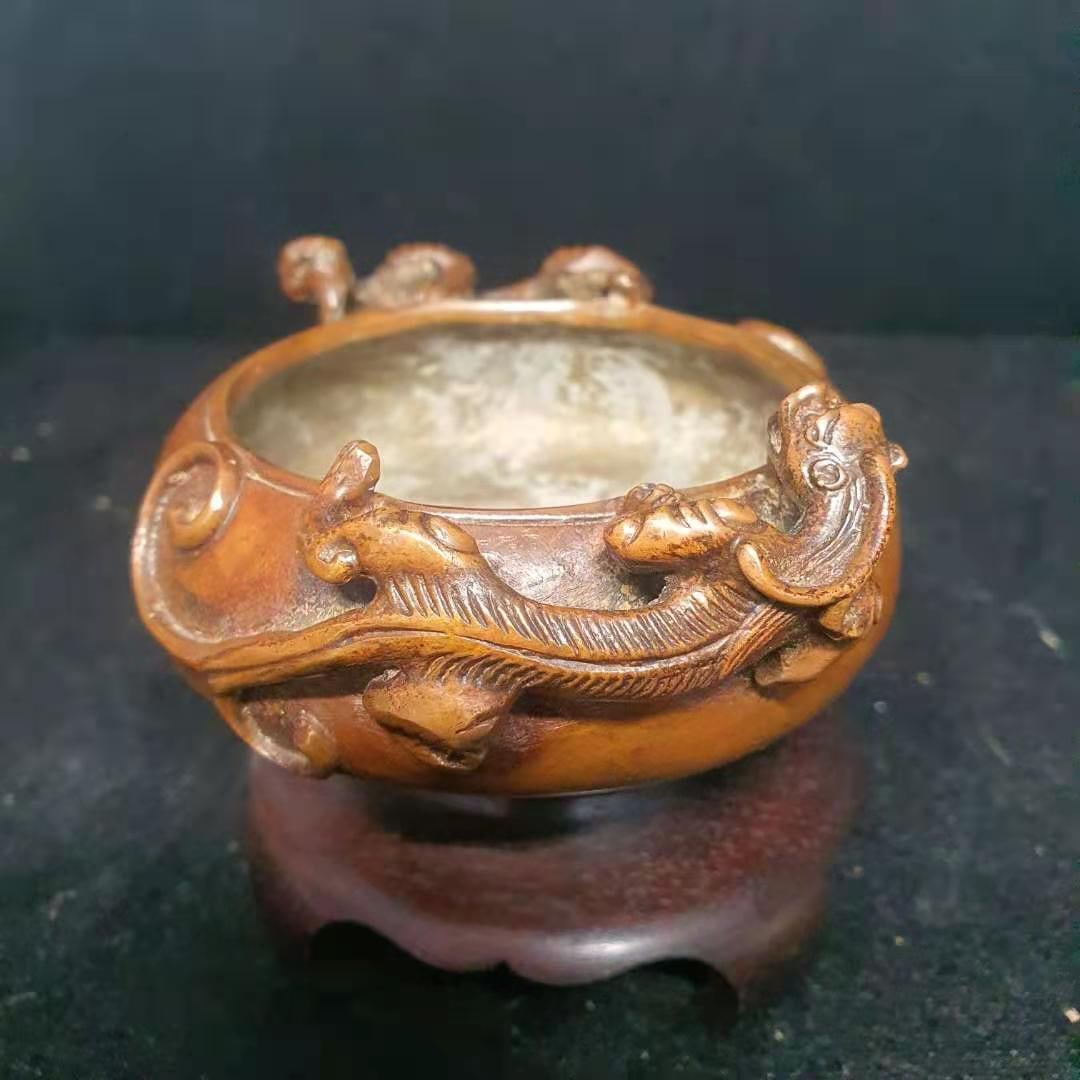 Antique Copper incense burner (1 of 6)