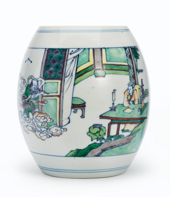 18TH CENTURY UNUSUAL DOUCAI JAR From CHRISTIE (1 of 4)