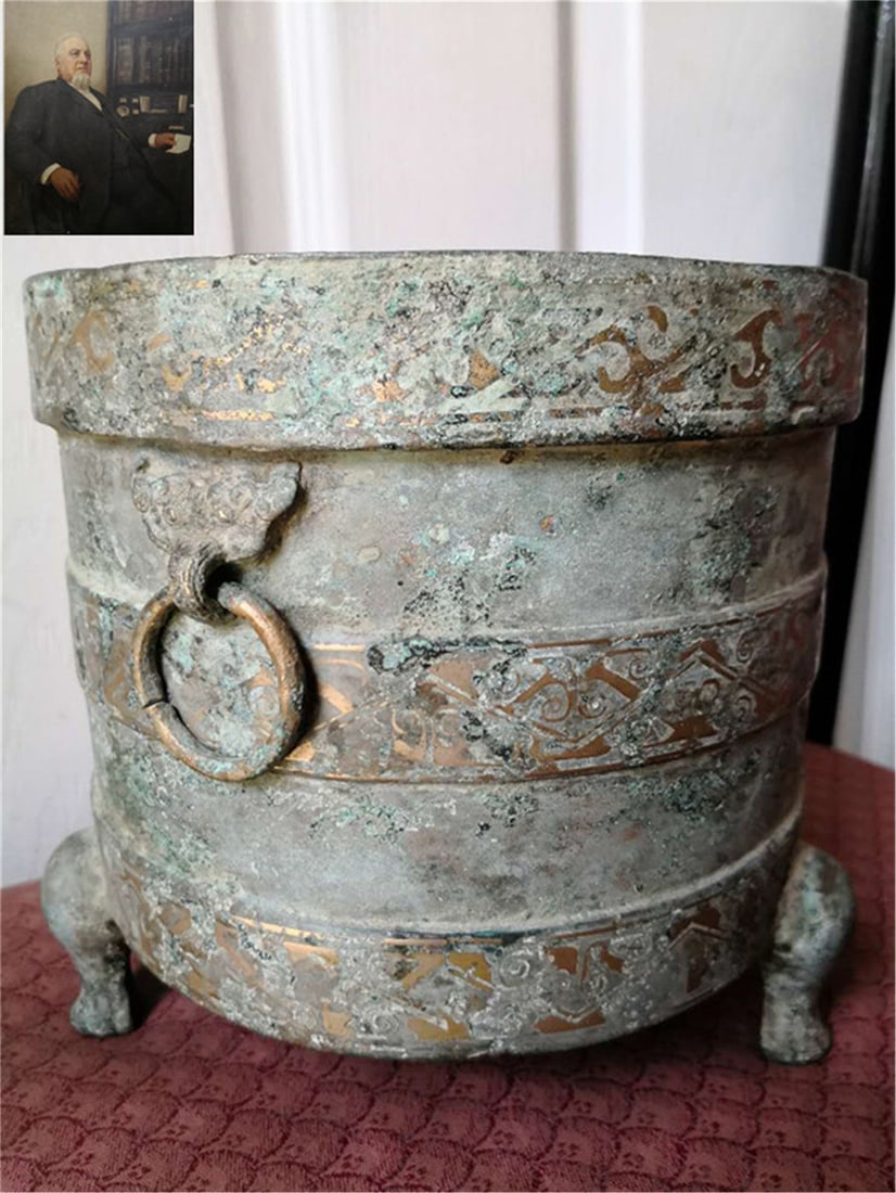 Han Dynasty copper clamp gold (1 of 12)