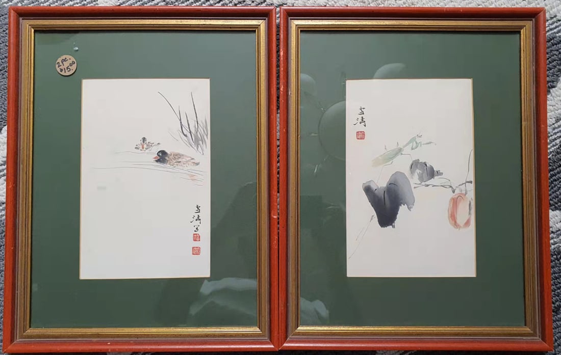 Pair of Hand painting xue tao: Pair of Hand painting xue tao
