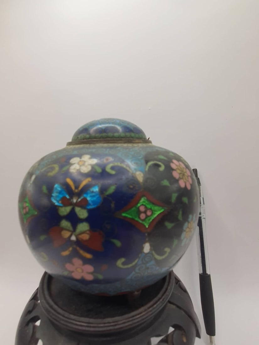 Japanese Meiji Copper Filigree Flange: Japanese Meiji Copper Filigree Flange