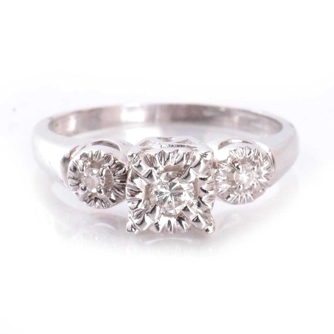 14K W/G Diamond Ring (1 of 4)