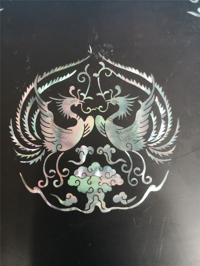 Black Lacquer Snuff Box 黑漆螺钿鼻烟盒， - 5