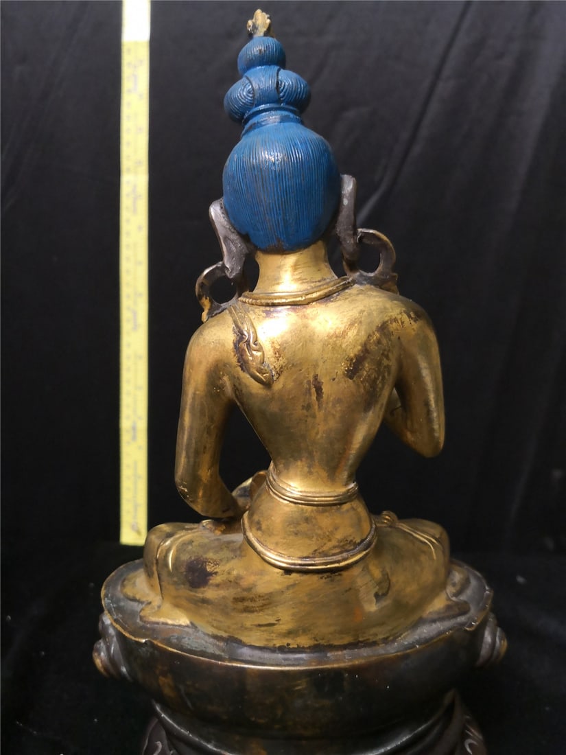 Antique Copper Buddha - 4