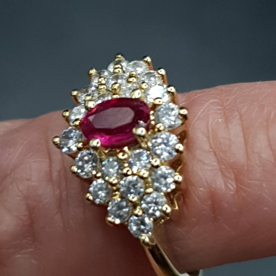 Ruby Ring CTW 1红宝石戒指 - 3
