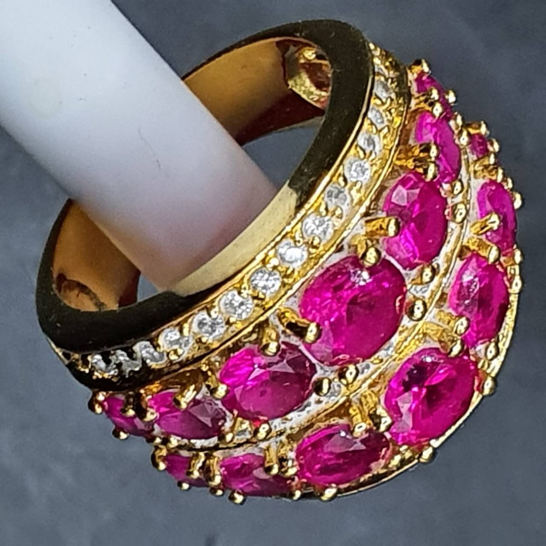 Ruby Ring CTW 6红宝石戒指 - 4