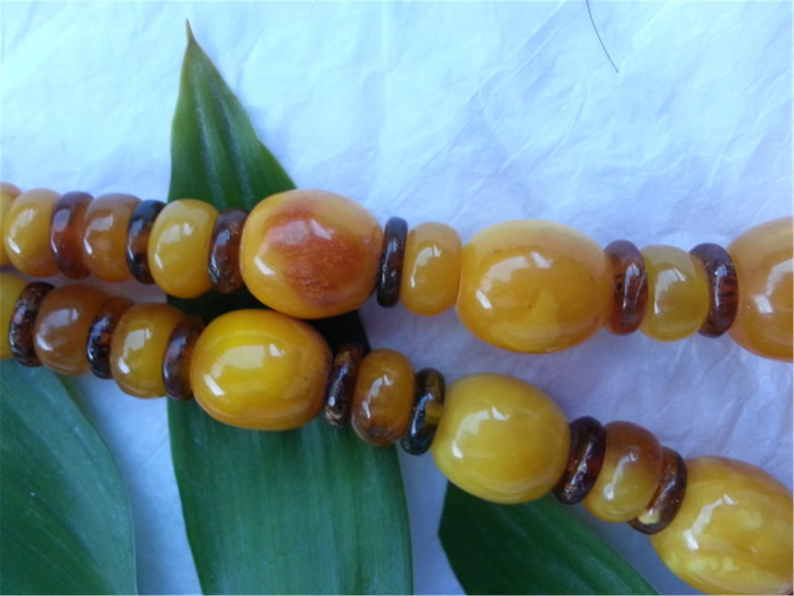 BUTTERSCOTCH AMBER NECKLACE 33.3g - 3