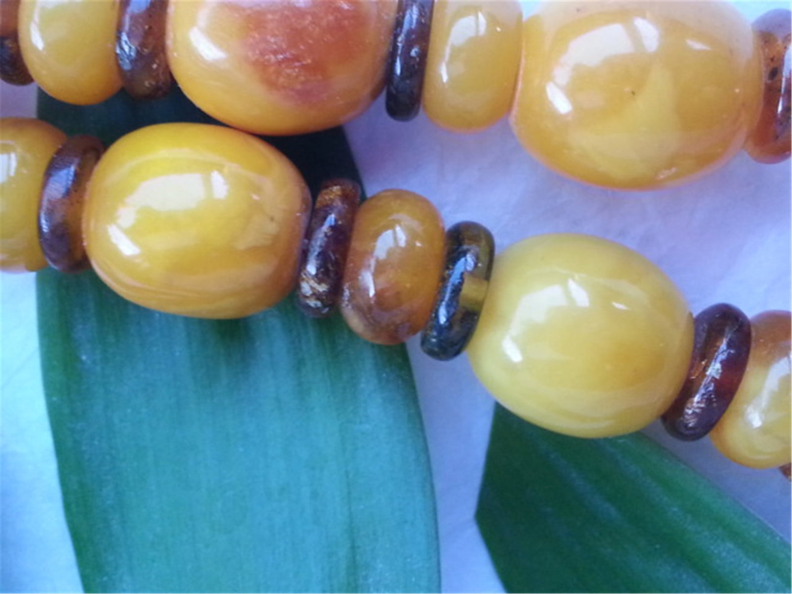 BUTTERSCOTCH AMBER NECKLACE 33.3g - 5